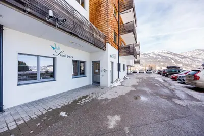 Ein allgemeiner Bergblick oder ein Berglick von der Ferienwohnung aus