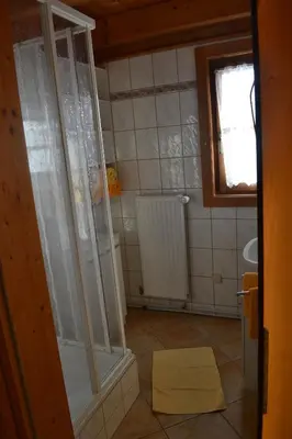 Ein Badezimmer in der Unterkunft Thomahofhuette