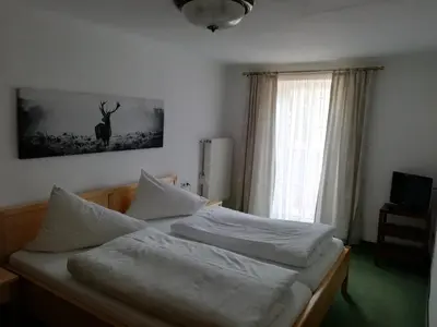 Ein Bett oder Betten in einem Zimmer der Unterkunft Haslgut