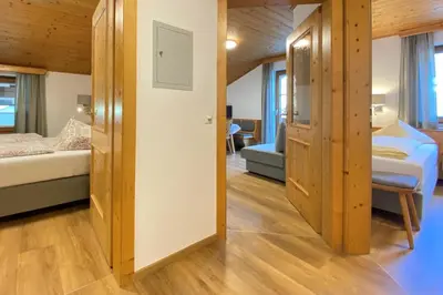 Ein Bett oder Betten in einem Zimmer der Unterkunft Apartment in Filzmoos near Ski Amadé