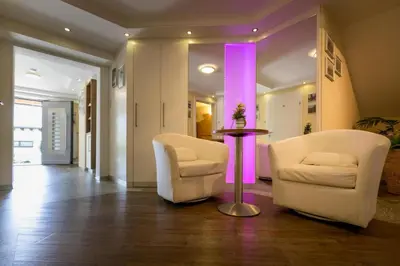 Ein Sitzbereich in der Unterkunft Holiday flats in St Georgen am Kreischberg
