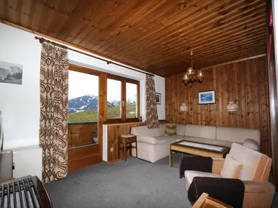 Ein Sitzbereich in der Unterkunft Apartments home Hermann, Ramsau am Dachstein