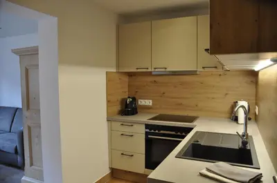 Küche/Küchenzeile in der Unterkunft Haus Florian Appartements