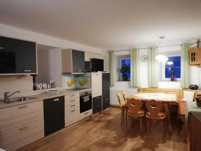 Küche/Küchenzeile in der Unterkunft Ferienwohnung Andrea
