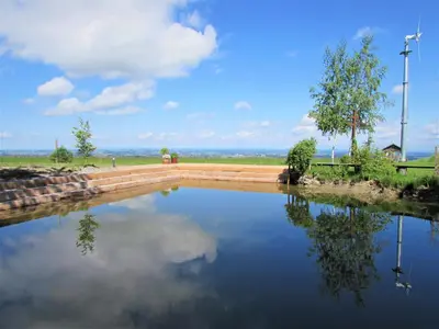 Naturlandschaft in der Nähe des Bauernhofs