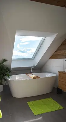 Ein Badezimmer in der Unterkunft Hochhubergut