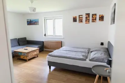 Ein Bett oder Betten in einem Zimmer der Unterkunft Familytime am Traunsee