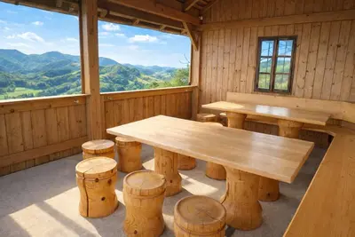 Naturlandschaft in der Nähe des Bauernhofs