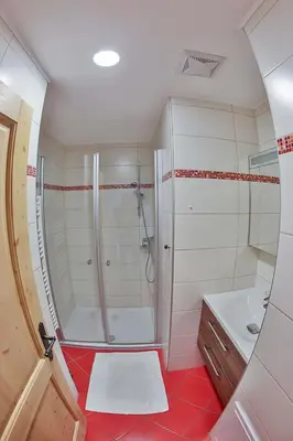 Ein Badezimmer in der Unterkunft Ferienhof Schneiderweg