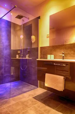 Ein Badezimmer in der Unterkunft Aktiv- und Wellnesshotel Gutjahr