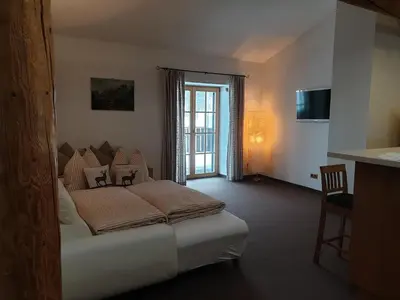 Ein Bett oder Betten in einem Zimmer der Unterkunft Gut Unterbrunn