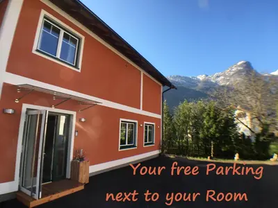 Ein allgemeiner Bergblick oder ein Berglick von der Pension aus