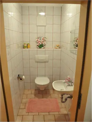 Ein Badezimmer in der Unterkunft Hiaslahof