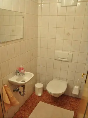Ein Badezimmer in der Unterkunft Hiaslahof