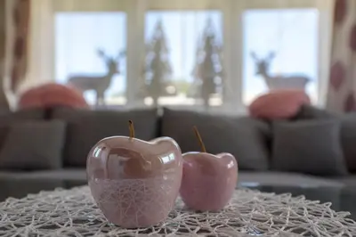 Ein Sitzbereich in der Unterkunft Trendapartment