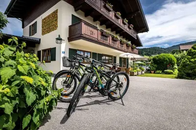 Radfahren an der Unterkunft Pension Kreuzer oder in der Nähe