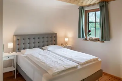 Ein Bett oder Betten in einem Zimmer der Unterkunft Lakeview Apartment