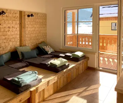 Ein Bett oder Betten in einem Zimmer der Unterkunft Dachstein 7