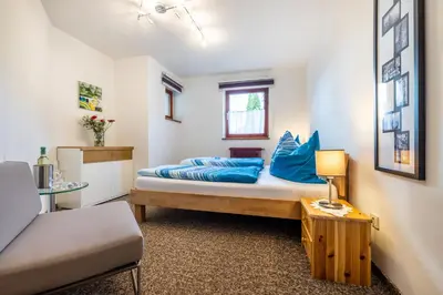 Ein Bett oder Betten in einem Zimmer der Unterkunft Appartement Weitsicht