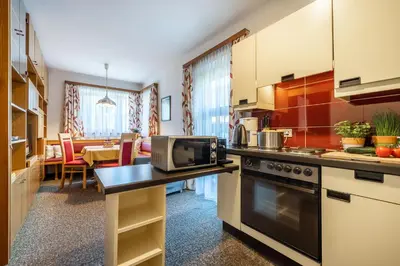 Küche/Küchenzeile in der Unterkunft Appartement Weitsicht
