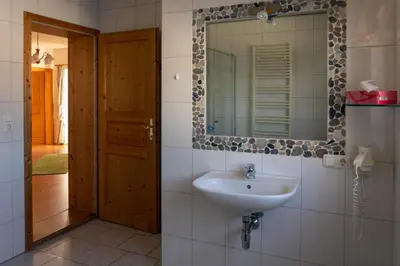 Ein Badezimmer in der Unterkunft Berghof Thurnergut