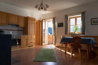 Küche/Küchenzeile in der Unterkunft Berghof Thurnergut