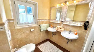 Ein Badezimmer in der Unterkunft Ferienhaus Försterlisl