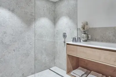 Ein Badezimmer in der Unterkunft Rainerhof