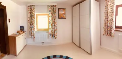 Ein Badezimmer in der Unterkunft Ferienwohnung Klampfermühle