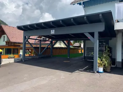 Das Gebäude in dem sich die Ferienwohnung befindet