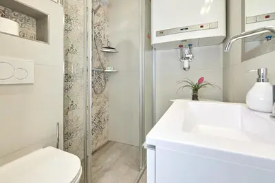 Ein Badezimmer in der Unterkunft Gästehaus Herma