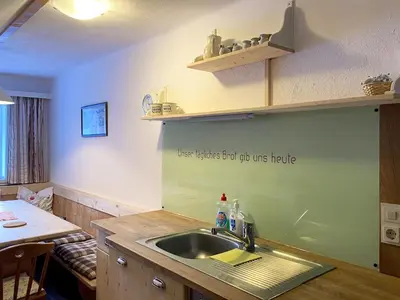 Küche/Küchenzeile in der Unterkunft Apartment Knaushof by Interhome