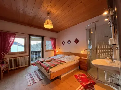 Ein Bett oder Betten in einem Zimmer der Unterkunft Apartment Knaushof by Interhome