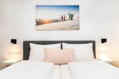 Ein Bett oder Betten in einem Zimmer der Unterkunft Souterrain Apartment 333 Flachau