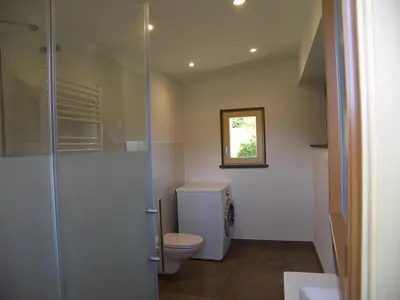 Ein Badezimmer in der Unterkunft Ferienhütte Troadkostn