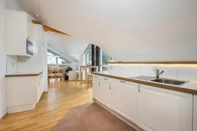 Küche/Küchenzeile in der Unterkunft Appartement Haus Faßwald