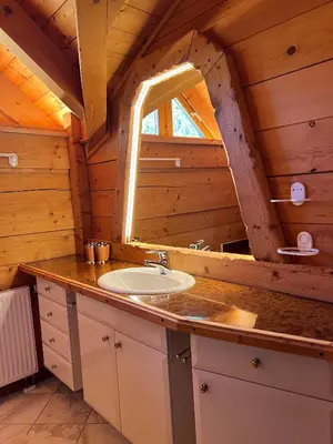 Ein Badezimmer in der Unterkunft Bio Alpenhof Rostatt