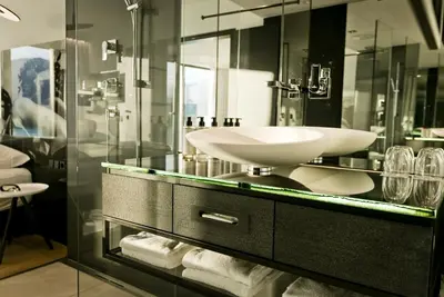 Ein Badezimmer in der Unterkunft Scalaria Sunset Wing