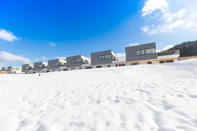 Naturpark Chalets Lambrecht by ALPS RESORTS im Winter