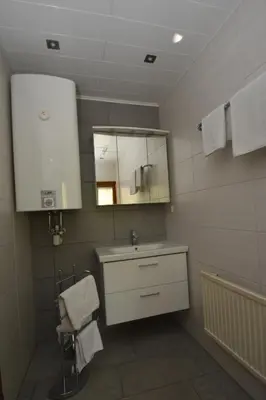 Ein Badezimmer in der Unterkunft Haus Amadeus