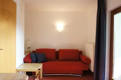 Ein Sitzbereich in der Unterkunft Pension Klimesch