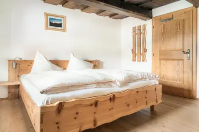 Ein Bett oder Betten in einem Zimmer der Unterkunft Biobauernhof Graggaber-Großeck