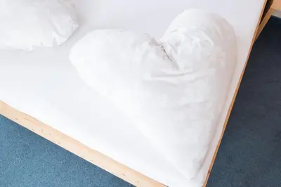 Ein Bett oder Betten in einem Zimmer der Unterkunft Gasthof Edelbrunn