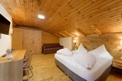 Ein Bett oder Betten in einem Zimmer der Unterkunft Walchauhof