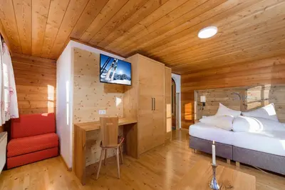 Ein Bett oder Betten in einem Zimmer der Unterkunft Walchauhof