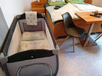 Ein Sitzbereich in der Unterkunft Ferienwohnung bon WAB