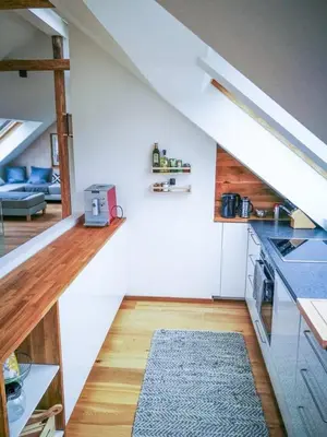 Küche/Küchenzeile in der Unterkunft Ferienwohnung
