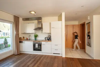 Küche/Küchenzeile in der Unterkunft Haus LandArt