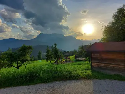 Naturlandschaft in der Nähe des Bauernhofs