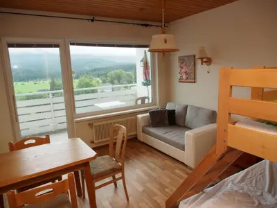 Ein Bett oder Betten in einem Zimmer der Unterkunft Mountain View Apartment